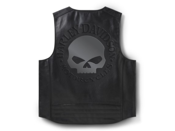97000-26VM/000M, VEST-LEATHER,BLACK