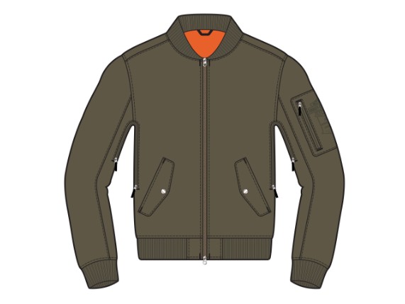 97152-26VM/000M, JACKET-TEXTILE,MA1 BOMBER,GREE