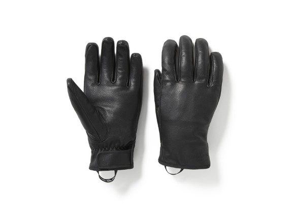 97186-25VM/000M, GLOVES-F/F,LEATHER,ARMOR,BLK