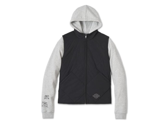 97408-25VW/000S, JACKET-WOVEN/KNIT,BLACK