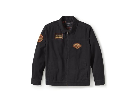 97412-25VM/000M, JACKET-WOVEN,BLACK