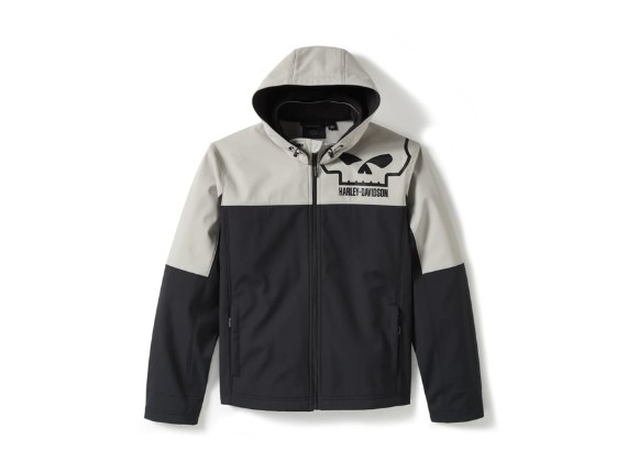 97413-25VM/000M, JACKET-KNIT,WILLIE G,BLACK/GRE