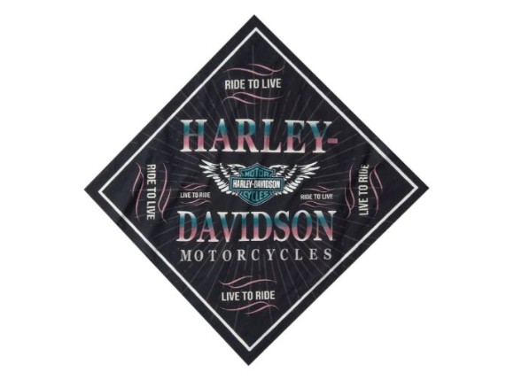 97653-26VW, BANDANA-WOVEN,BLACK