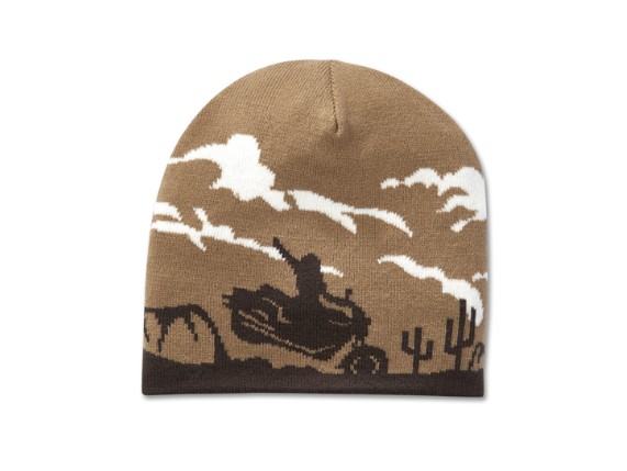 97656-25VM, BEANIE-KNIT,REVERSIBLE,BLACK/B