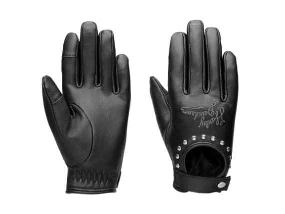 97704-23VW/000S, GLOVES-LEATHER,BLACK