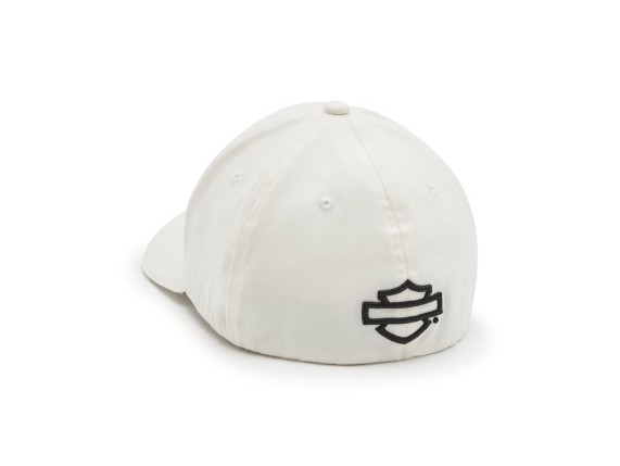 97724-25VM/000S, HAT-STRETCH FIT,WOVEN,OFF WHIT