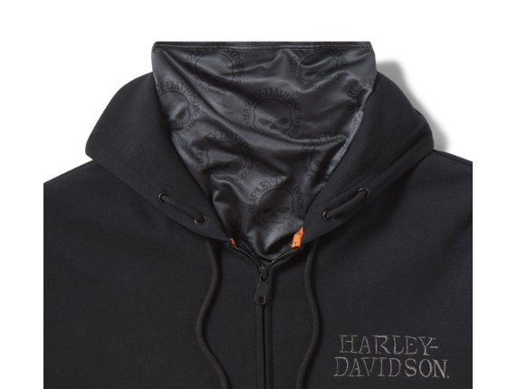 99104-26VM/000M, HOODIE-KNIT,BLACK