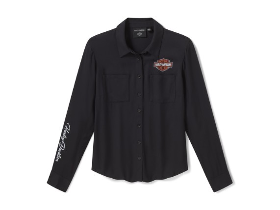 99121-26VW/002S, SHIRT-WOVEN,BLACK