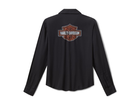 99121-26VW/002S, SHIRT-WOVEN,BLACK