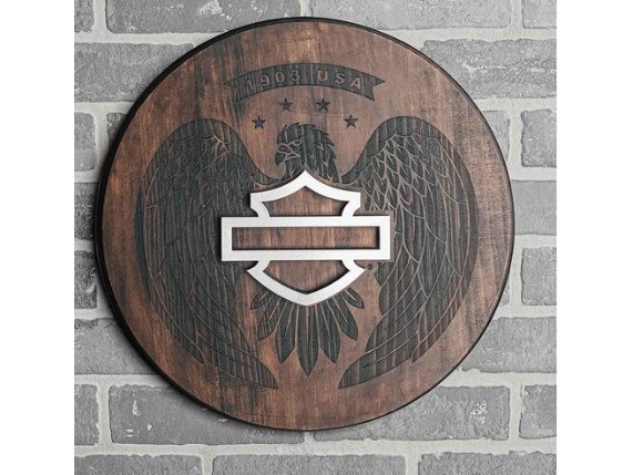 HDL-15329, H-D Open B&S Eagle Pub Sign