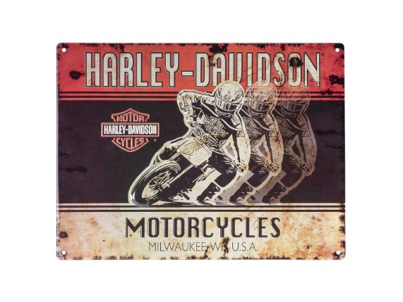 HDL-15539, Blechschild "H-D Racers"