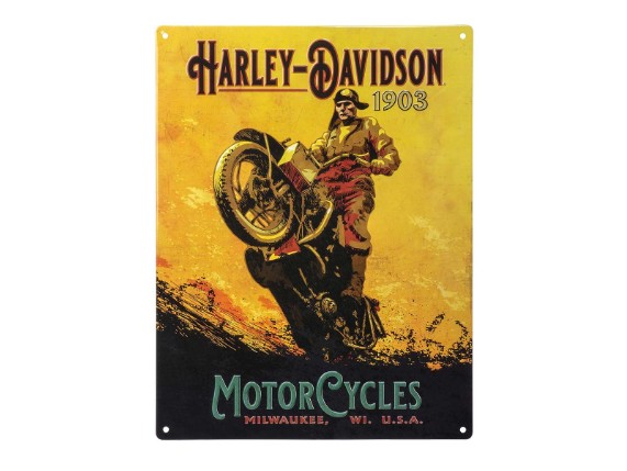 HDL-15555, Blechschild "H-D Hillclimber"