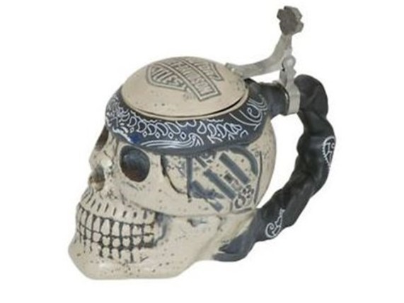 HDL-18606, H-D Skull Stein