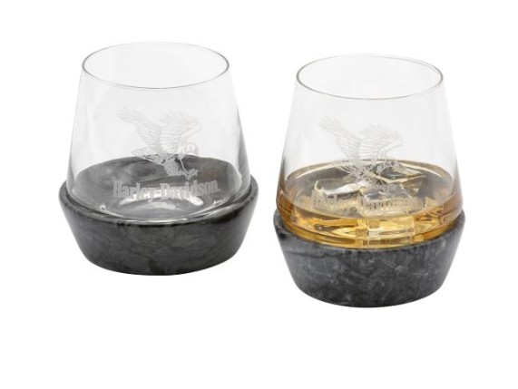 HDL-18829, H-D Whiskyglas Set "Sturzflug Adler"