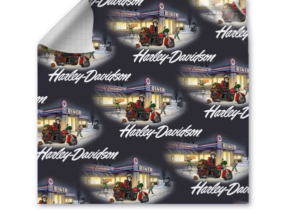 HDX-90025, Geschenkpapier ''Biker Santa''
