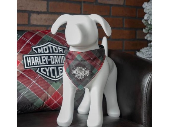 HDX-90238/S-M, Haustier-Halstuch ''Holiday Plaid''