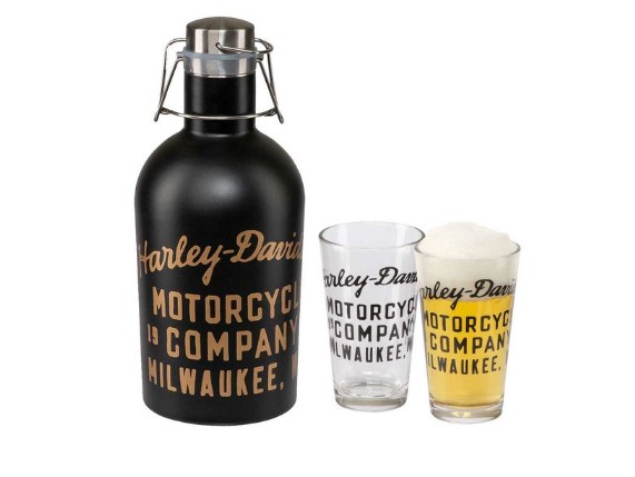 HDX-98731, Stainlss Steel Growler Gift Set