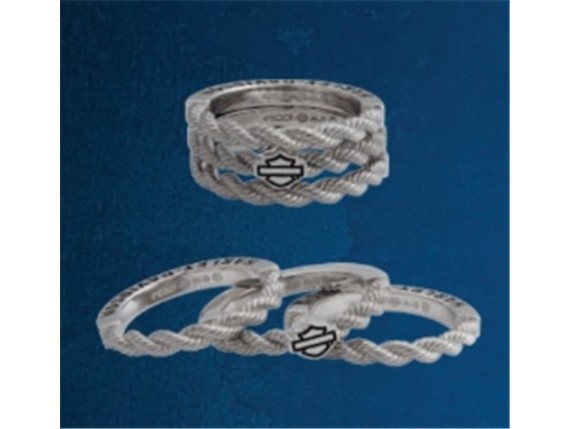 HSR0111-06, Damenring "Rope Stacking"