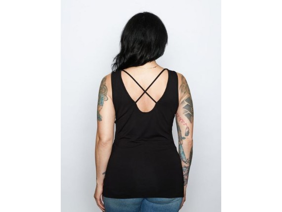 HT4921BLK-XS, Damen Top ''Motor Monolithic''