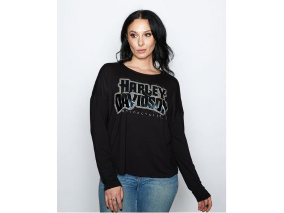 HT4922BLK-XS, Damen Longsleeve ''New Dawn''