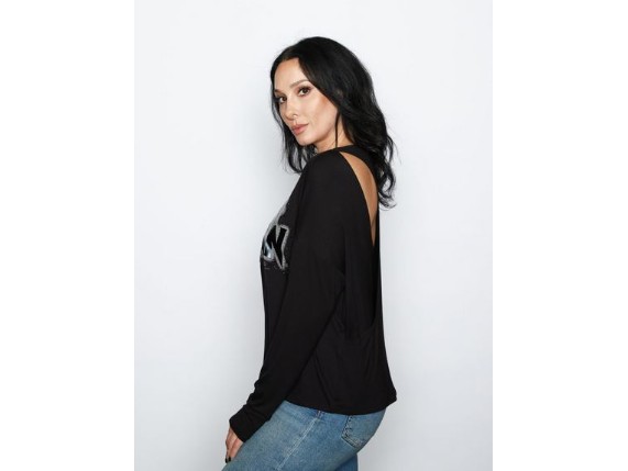 HT4922BLK-XS, Damen Longsleeve ''New Dawn''