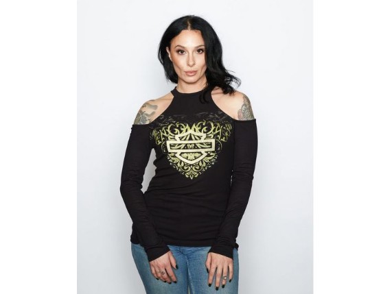HT4923BLK-XS, Damen Longsleeve ''Obsidian Wraith''