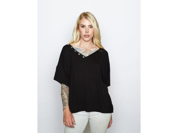 HT4931BLK-XS, Damen T-Shirt ''Queen of the Road
