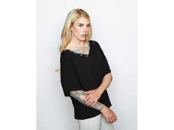 HT4931BLK-XS, Damen T-Shirt ''Queen of the Road