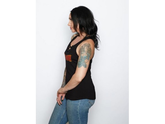 HT4953BLK-XS, Damen Top ''She Beast''