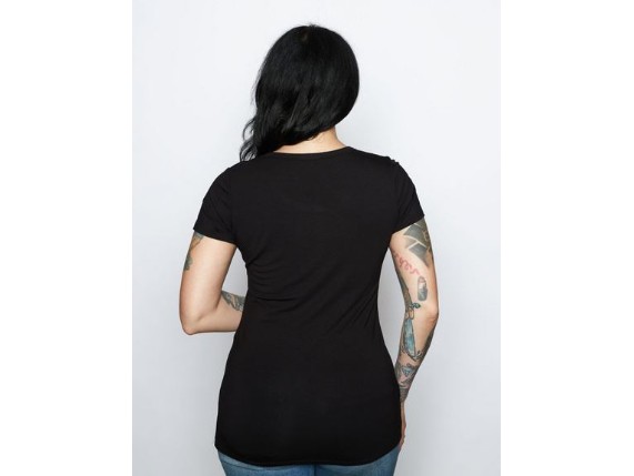 HT4956BLK-XS, Damen T-Shirt ''Titlecard''