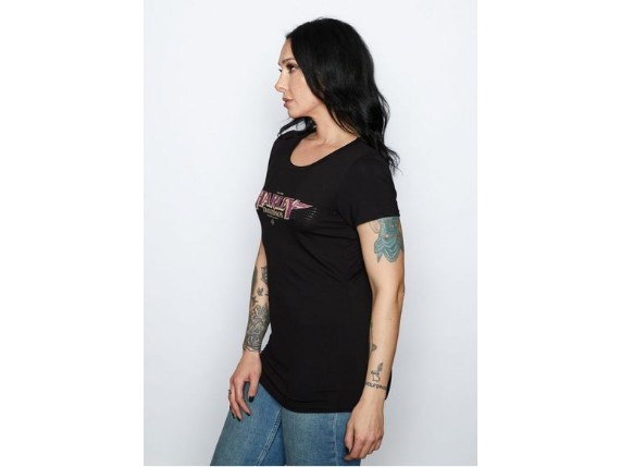 HT4956BLK-XS, Damen T-Shirt ''Titlecard''