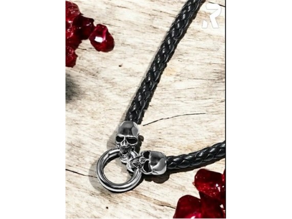 KLE2023001_M, Kette "Black Skull 2"