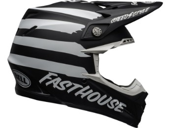 Moto-9 MIPS Helmet Fasthouse Signia Matte Black/White
