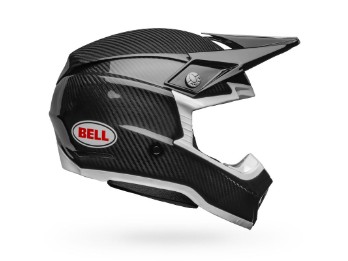 Moto-10 Spherical Helmet - Gloss Black/White