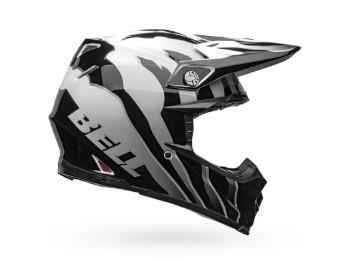 Moto-9S Flex Helmet Claw Gloss Black/White