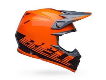 Moto-9 MIPS Helmet Louver Gloss Black/Orange