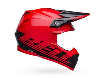 Moto-9 MIPS Helmet Louver Gloss Black/Red