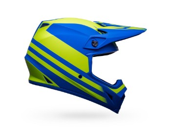 MX-9 MIPS Helmet Disrupt Matte Classic Blue/Hi-Viz Yellow