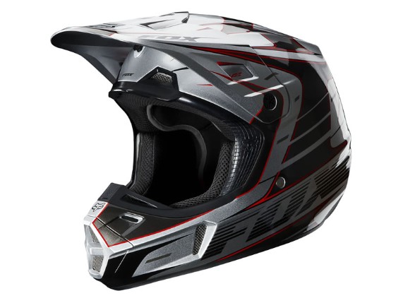 03917064002, FOX V2 Race Helmet 13 silver