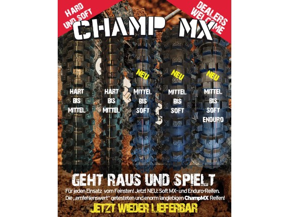 CHAMP MX, Reifen Mid Soft