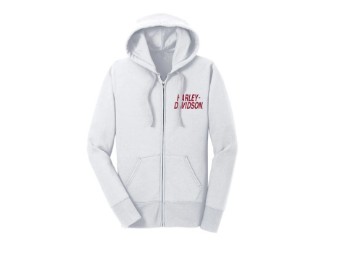 Women's Special #1 Zip Front Hoodie - Bright White