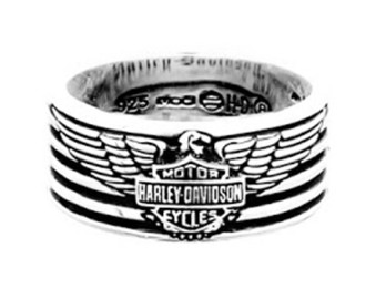 Eagle&Stripes Band Ring