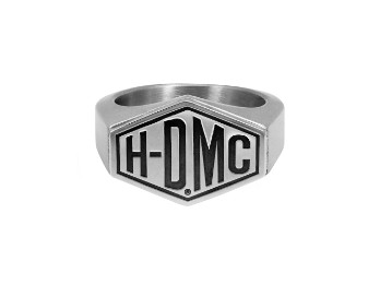H-DMC Silver Matte & Shiny Steel Ring