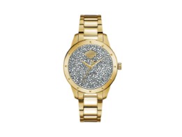 Damen Bar & Shield Swarovski Watch Gold 
