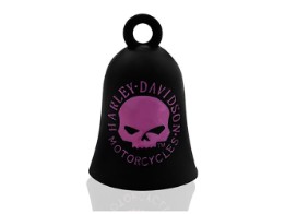 Ride Bells Harley Davidson Black with a Pink Willie G Skull 