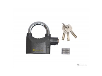 Big and solid lock with an alarm