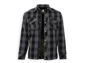 Bores Lumberjacke Jacke-Hemd grau- schwarz