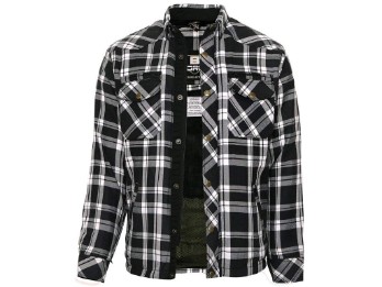 Bores Lumberjacke Jacke-Hemd schwarz-weiß