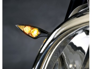 Rhombus Extreme  LED Motorradblinker, zugelassen für vorne und hinten 