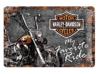 Blechschild Harley-Davidson Favourite Ride 